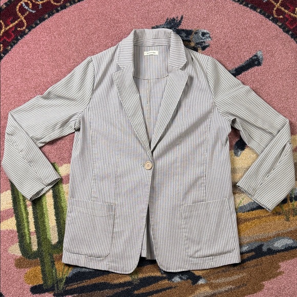 Jackets & Blazers - OVERSIZED BLAZER PLAID MAXX STUDIO